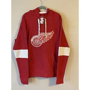 Men's 2XL NWOT Detroit‎ Redwings Wright & Ditson Kinship Hoodie Red
